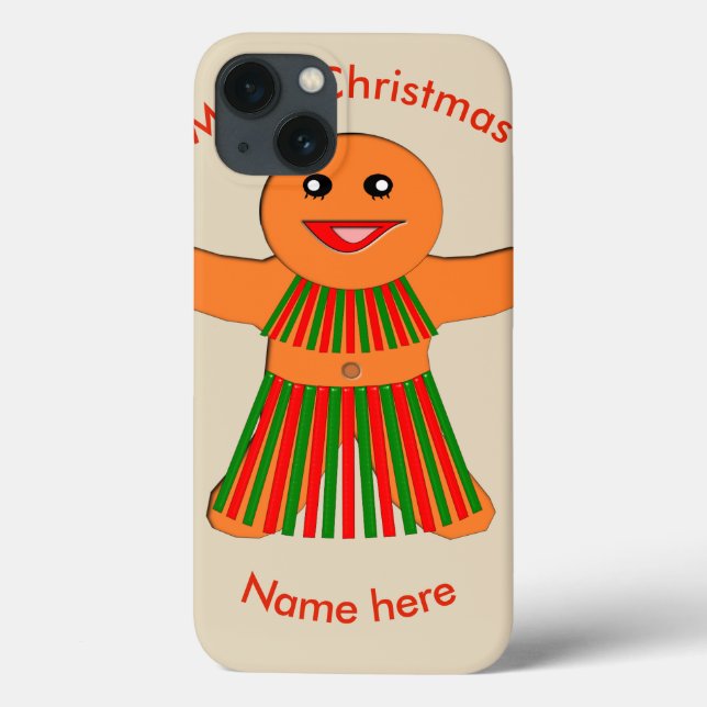 Christmas Party Gingerbread Woman Case-Mate iPhone Case (Back)