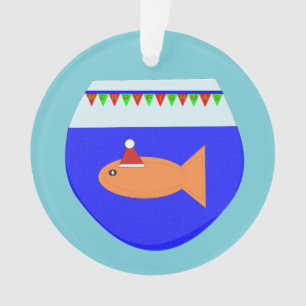 Christmas Party Goldfish Acrylic Ornament