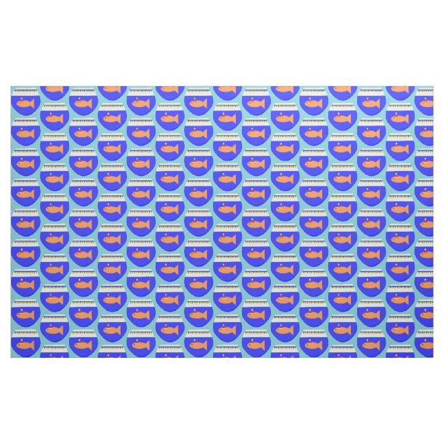 Christmas Party Goldfish Craft Fabric (Yard)
