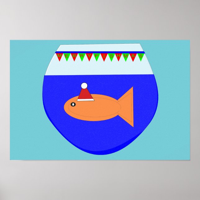 Christmas Party Goldfish Poster (Front)