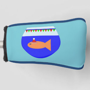 Christmas Party Goldfish Putter Cover