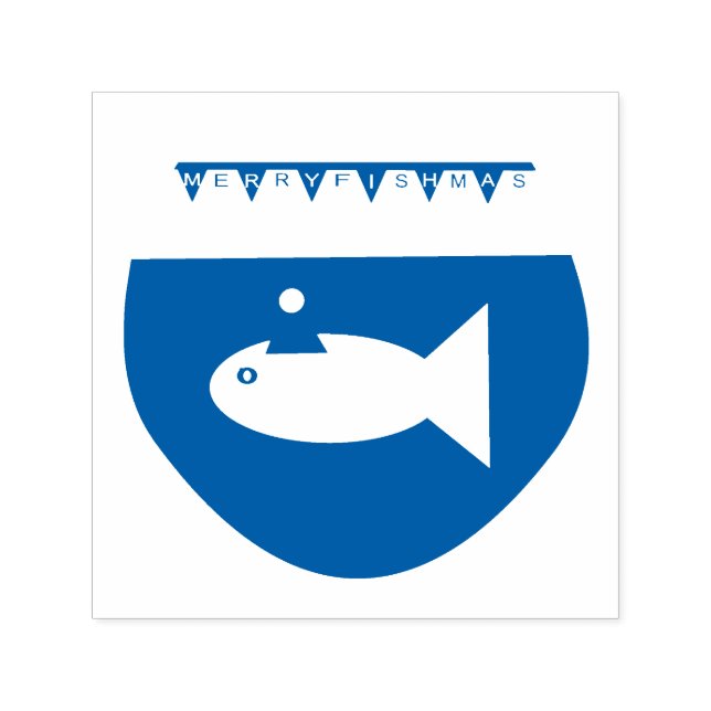 Christmas Party Goldfish Self Inking Stamp (Design)
