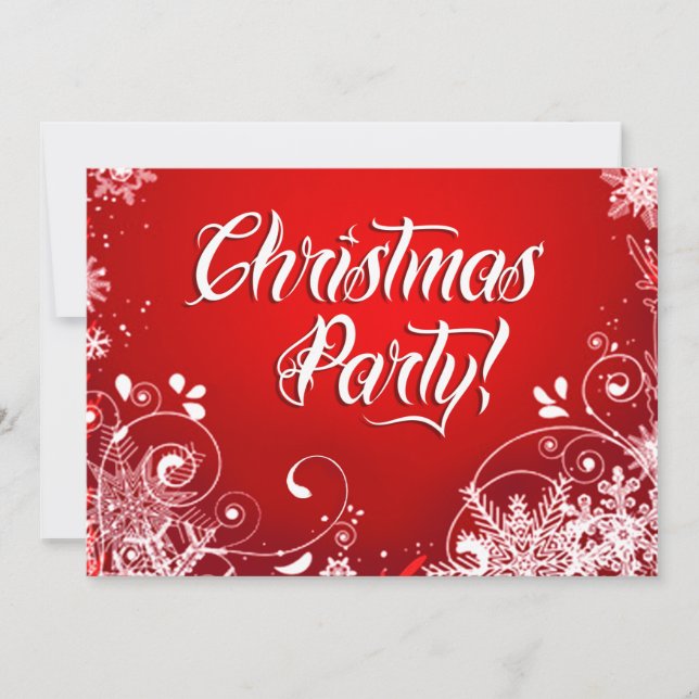 Christmas Party Holiday Invitation (Front)