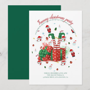 Christmas party holiday invitations
