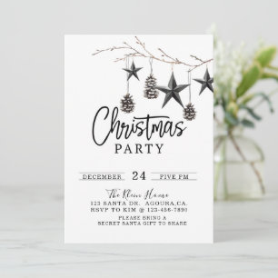 Christmas Party, Holiday party, Christmas Invitati Invitation