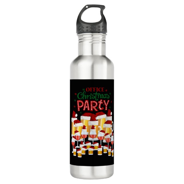 Christmas party in the office 710 ml water bottle (Front)