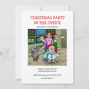 Christmas Party in the office Invitation