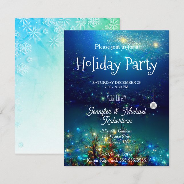 Christmas Party Invitation (Front/Back)