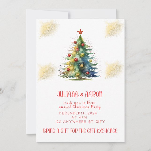 Christmas Party Invitation (Front)