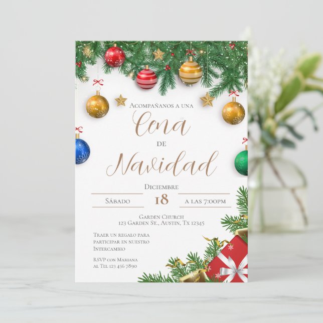 Christmas Party Invitation (Standing Front)