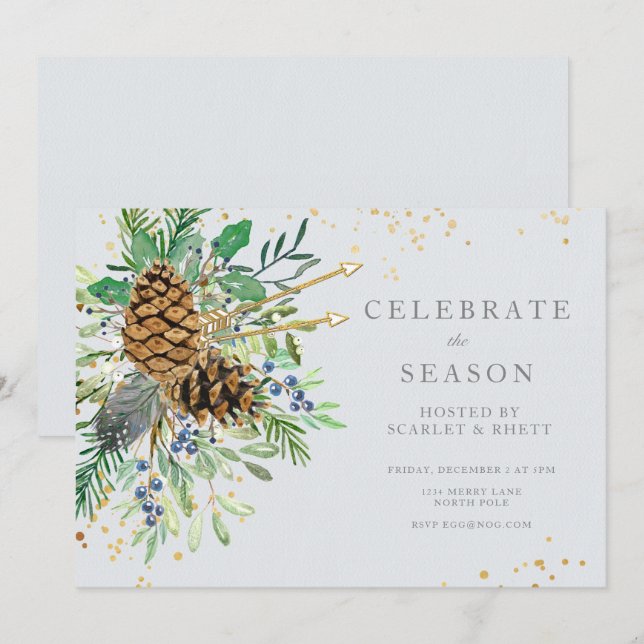 Christmas Party Invitation (Front/Back)