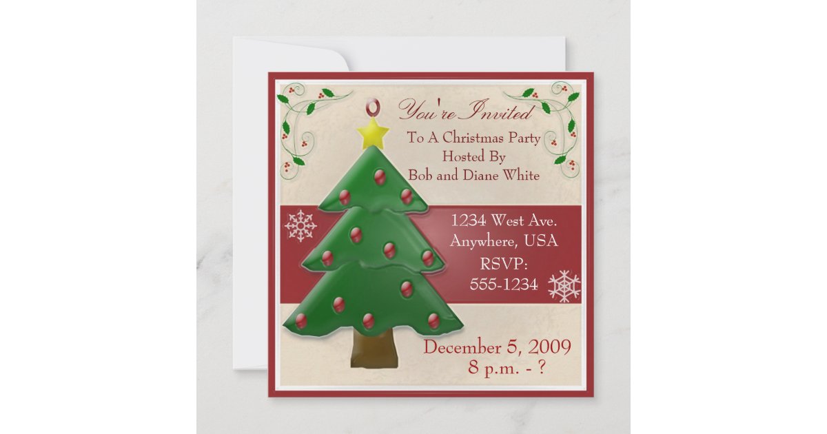 Christmas Party Invitation | Zazzle