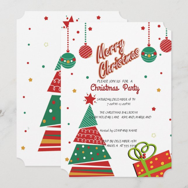 Christmas Party Invitation (Front/Back)