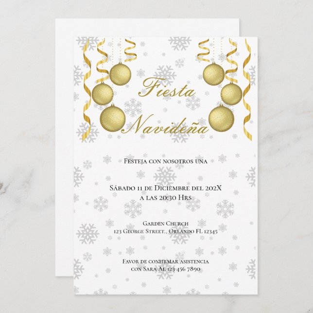  Christmas Party Invitation (Front/Back)