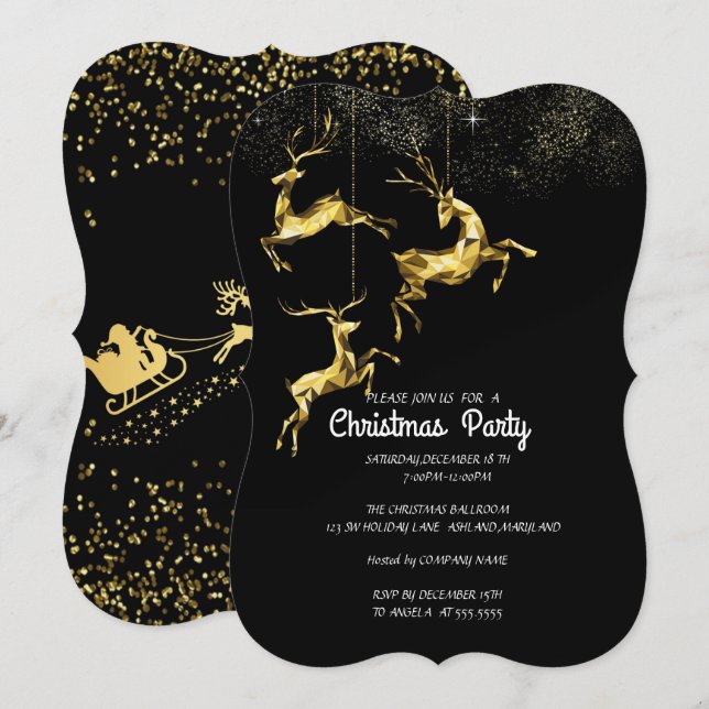 Christmas Party Invitation (Front/Back)