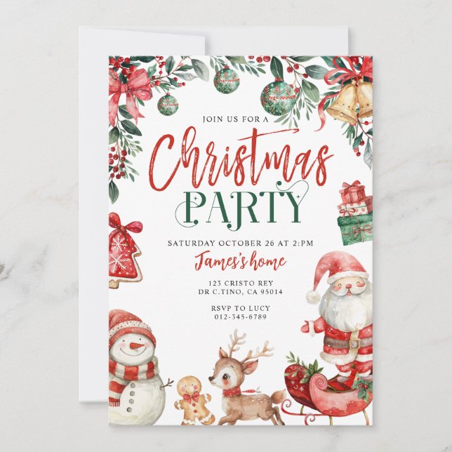 Christmas Party Invitation (Front)