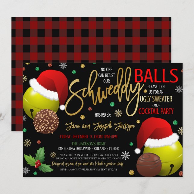 Christmas Party Invitation (Front/Back)