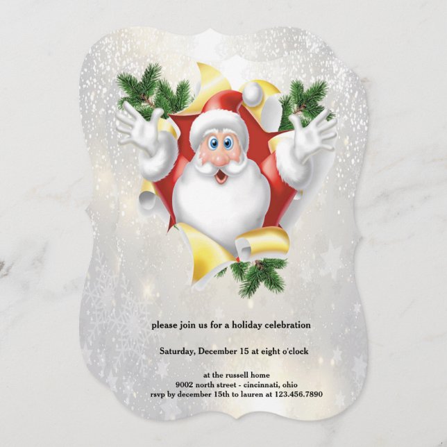 Christmas party invitation (Front/Back)