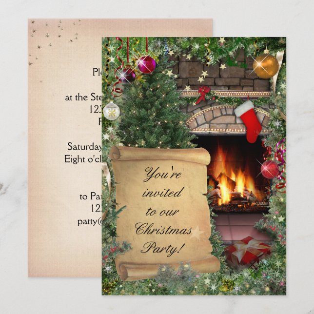 Christmas Party Invitation (Front/Back)