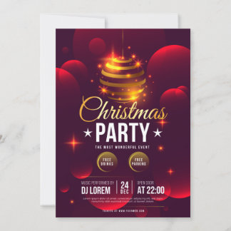 christmas party invitation