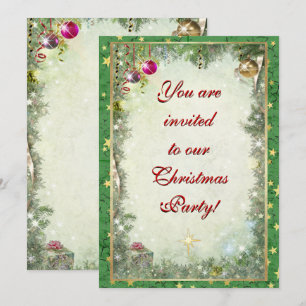 Christmas Party Invitation (all text customisable)