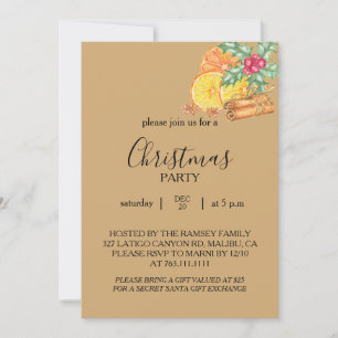Christmas Party Invitation Card