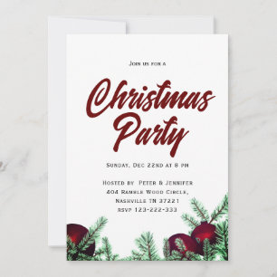 Christmas Party Invitation Cards