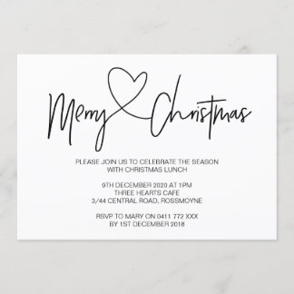 Christmas Party Invitation Christmas Lunch Invite