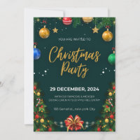 Christmas Party Invitation, Christmas Party Invite