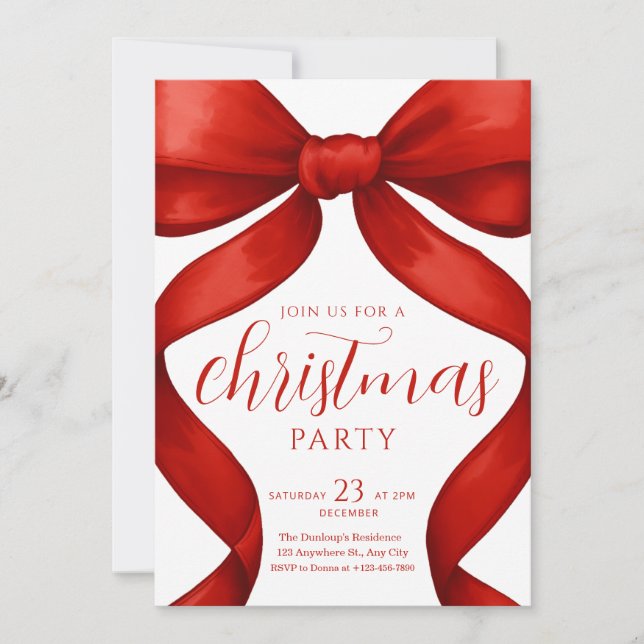 Christmas Party invitation Friendsmas Invite (Front)