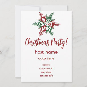 Christmas Party Invitation - Holiday Invitation