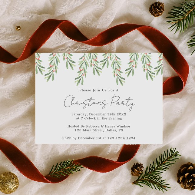 Christmas Party Invitation, Holiday Party Invites (Creator Uploaded)