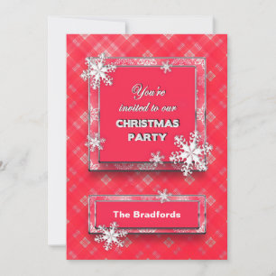 CHRISTMAS PARTY INVITATION -  PERSONALIZE FRONT