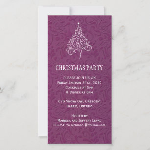 Christmas Party Invitation Photo Cards