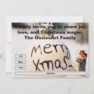 Christmas party invitation template