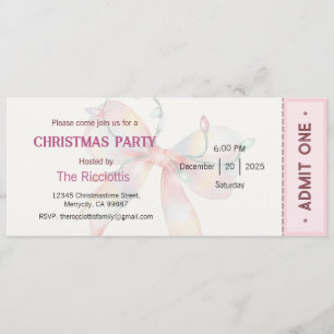Christmas Party Invitation, Xmas Invite