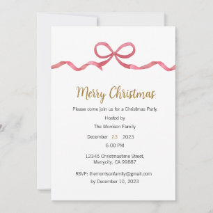 Christmas Party Invitation, Xmas Invite