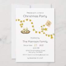 Christmas Party Invitation, Xmas Invite
