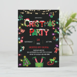 Christmas Party Invitation - Xmas Party invite