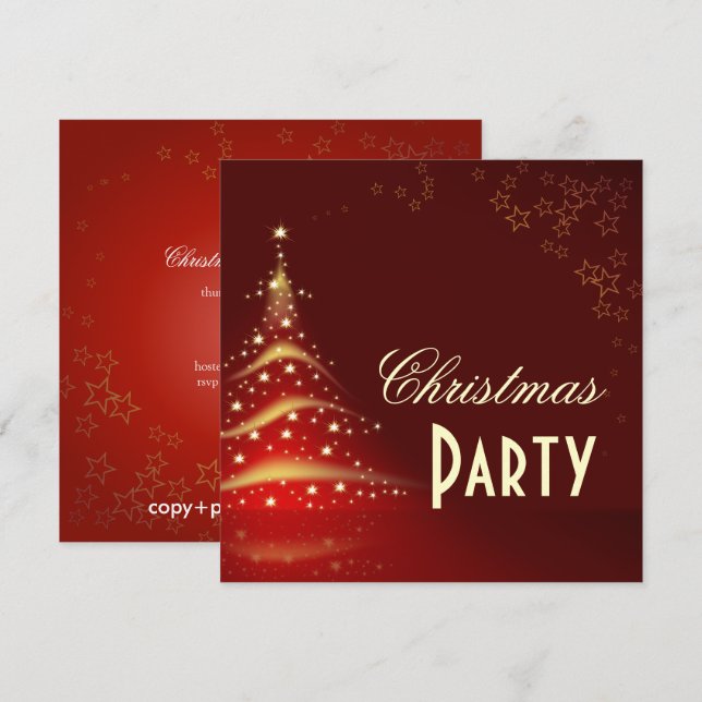 Christmas Party invitations (Front/Back)