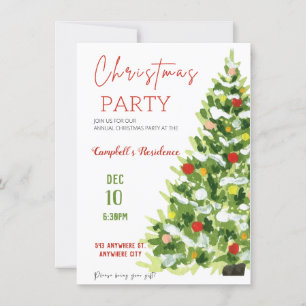 Christmas Party Invitations