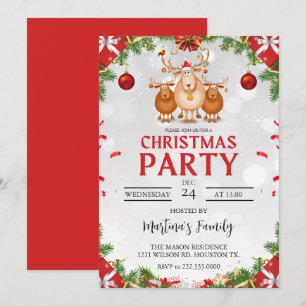 Christmas Party Invitations Holiday Party