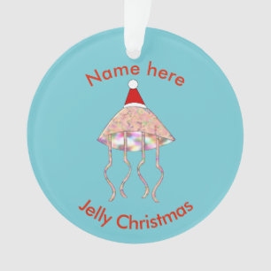 Christmas Party Jellyfish Acrylic Ornament