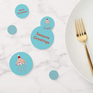 Christmas Party Jellyfish Custom Table Confetti