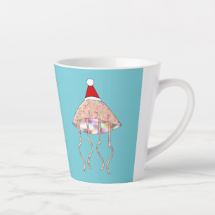 Christmas Party Jellyfish Latte Mug