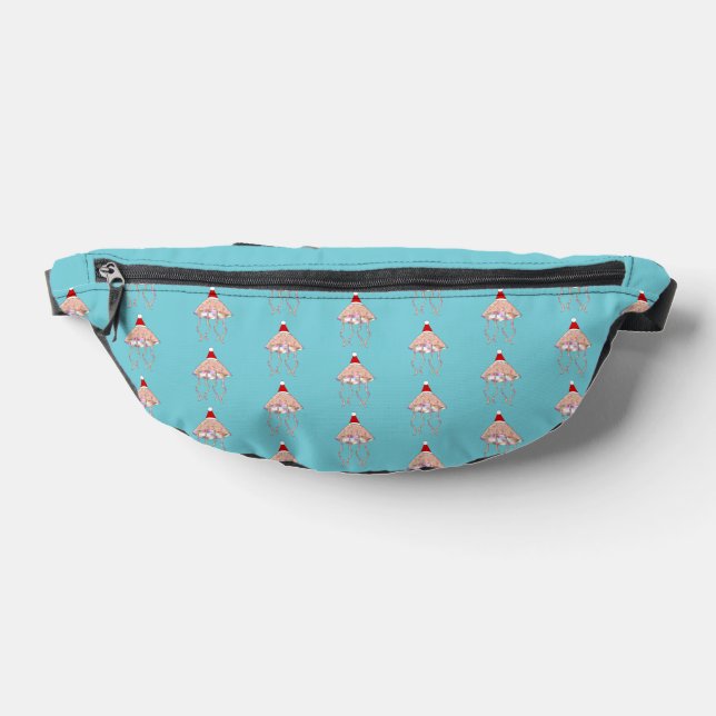 Christmas Party Jellyfish Patterned Bum Bags (Lay Down)