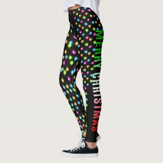 Christmas Party Leggings, Christmas light Leggings