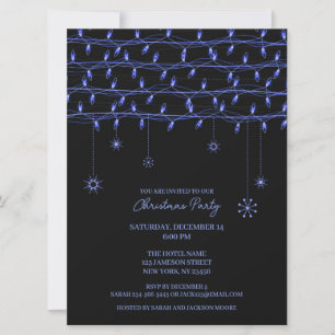 Christmas Party Lights Invitation