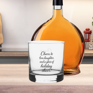 Christmas party love laughter cheer whiskey glass