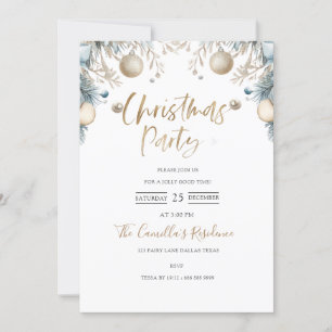 Christmas Party Modern Warm Xmas Invitation